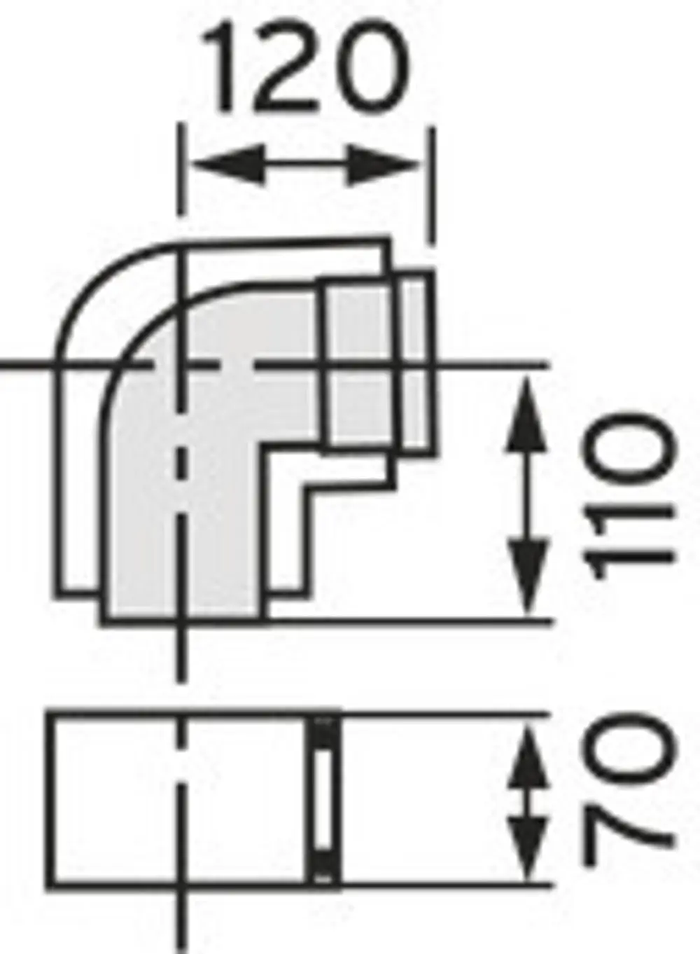 Vaillant-Bogen-87-Grad-Brennwert-Luft-Abgasfuehrung-PP-80-125-mm-303210 gallery number 1